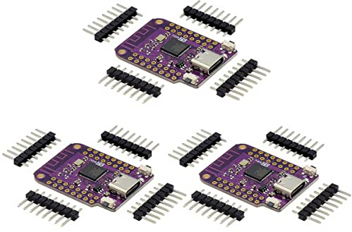 Hailege 3pcs ESP32 S2 Mini WiFi Development Board WIFI IOT Wireless Board Based on ESP32-S2FN4R2 ESP32-S2 4MB Flash Type-C MicroPython Arduino Compatible