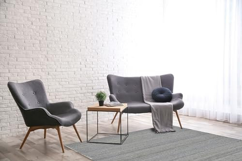 EORC Handgewebte Wolle und Viskose, modern, modern, wendbar, flach, gewebt, Online