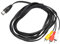 Cable Mini DIN de 8 Pines a 3 RCA, Mini DIN de 9,8 Pies de 8 Pines Macho a 3 RCA Macho Cable Adaptador de Extensión de Vídeo para DVD, HDTV, Reproductores de CD