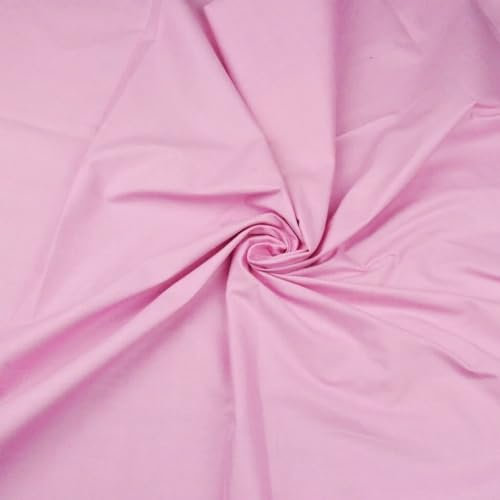 Textrend Baumwollstoff Stoffe Meterware - Stoff zum Nähen - 100% Baumwolle - Weiches Antiallergisches Material - Textilien 1x1.6m - Stoffe Meterware (Rosa)