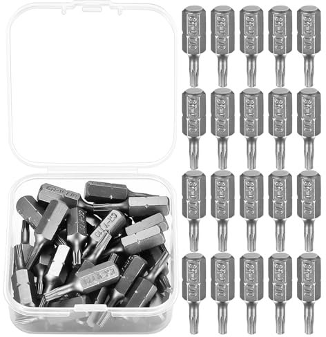 Juego de 30 puntas Torx de repuesto T10, surtido de puntas para destornilladores, longitud: 25 mm