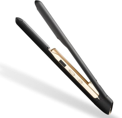 Max Pro Aurum Kabelloses Glätteisen - Wiederaufladbar - Erhitzt bis 220?C - Schwarz und Gold