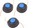 Cabezal Recambio Recortadora, 3PC Cabezal Cortacésped,T35 Cabezal de Cortacésped,Cabezal M10 x 1,25, Desbrozadora para Husqvarna T35 128R 125LDx 128 LDx 323LDx 327LDx 324LDx 125R 323RIL 324Rx