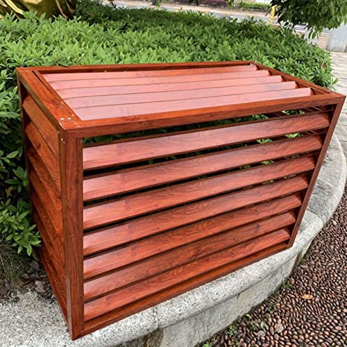 Abdeckung für zentrale Klimaanlagen im Außenbereich für Außeneinheiten, Sichtschutzzaun für den Außenbereich, wetterfestes Aluminiumlegierungsgehäuse für Poolpumpen, Mülleimer, dekorative Metalltren