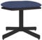 Kangmusi Fußhocker Blau 60x60x36 cm Stoff und Kunstleder,341648kangmusi