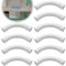 Rohrbogen M20,10pcs Elektrorohr Rohrbogen,Elektrorohr Stangenrohr Leerrohr,Montage Kabelrohr Allzweck,Leerrohr PVC,Rohr Gemufft Kabelkanal Installations Kabelrohr
