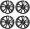4x Rial Felgen M12 7.5Jx18 ET44 5x112 diamant-schwarz kompatibel mit MERCEDES-BENZ A 45 A B C 43 C 450 C43 AMG 4Matic C CLA E EQA EQB