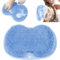 Tapis de bain en silicone, brosse pour les pieds, douche, masseur de pieds, lave-pieds, coussin de massage de bain avec ventouses antidérapantes(bleu)