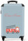 NoBoringSuitcases.com® Kinderkoffer Jungen - Koffer Kinder - Hartschalenkoffer Feuerwehr - Koffer Blau Rot - Reisekoffer - Trolley Kinder Jungs - 55x40x20 - Handgepäck - Rollkoffer - Personalisiert