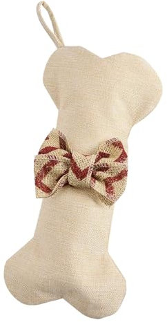 Afurl Hundestrumpf, Weihnachtsstrümpfe für Hunde,Weihnachtsstrümpfe mit Fliege, große Hundeknochenstrümpfe | Vintage-Weihnachtsstrümpfe für Schulen, Klassenzimmer, Clubs, Büros, Haustierspielzeug,