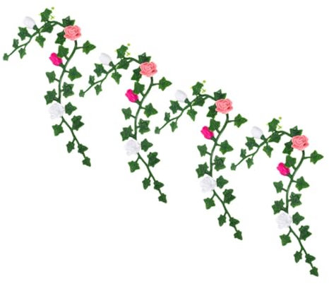 TOYANDONA Scale Dollhouse Garden Accessories Miniature Vines Flower Vines Garland Artificial for Dollhouse Room Decoration Pieces Set