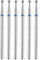 sourcing map 6pcs 120-140 Grits Diamond Grinding Bit 2mm Ball Head 2.35mm Shank 2mm Length Stone Sanding Drill Bits Rotary Tool for Ceramic Glass Nails Grinding Polishing