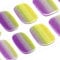DANNI & TONI 28 Stickers Semi Cured Nail Strips, Lemon Yellow and Purple Cat Eyes Soft Self-Adhesive Gel Nail Stickers,Salon-Quality Gel Nail Polish Strips Manicure Stickers Set(Lavender Breeze)