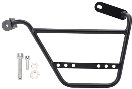 Motorcycle Side Sac Support Support, Porte-Bagages Arrière pour 2021-2024 Guzzi V7 Stone Special Custom, Trofeo Classique, Milano Carbon Rough, Centenario, Hard Anodisé Black Fon
