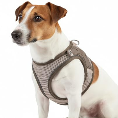 Max & Molly Hundegeschirr Matrix 2.0 Sand/M als Air Vest Geschirr, Step-In Geschirr mit Gotcha! Smart ID, Außenseite aus leichtem Air Mesh Material - Komfort für deinen treuen Begleiter