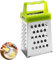 Mini Square Graters Small Stainless Steel Cheese Grater Multifunctional Box Grater with Handle for Chocolate Lemon Nutmeg Cheese Ginger Vegetables Garlic (Green)