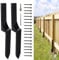 Fence Post Repair Kit 2 Pack, Heavy Duty Steel Fence Repair Kit for Leaning/Broken Wood Fences