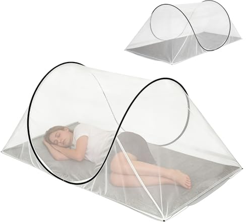 Moskitonetz Pop Up, Faltbares Moskitonetz 200 X 80 X 56CM, Reise Tragbarer Insektenschutz, Einfache Und Schnelle Installation Leicht Mückennetz Outdoor Für Unterwegs Camping & Zu Hause