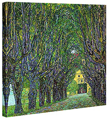 Wieco Art Avenue in Schloss Kammer Park, 1912 von Gustav Klimt, berühmte Gemälde auf Leinwand, Wandkunst für Schlafzimmer, Wanddekoration für Wohnzimmer, Heimdekoration