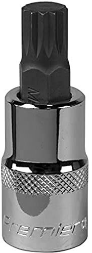 Sealey M12 1/2 Sq Drive Spline Socket Bit - SBS016