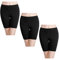 wirarpa Boxershorts Damen 3er Pack Lang Baumwolle Unterwäsche Weich Panties Hosen Unter Kleid Schwarz Größe 4XL