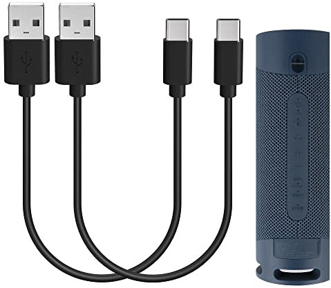 GEEKRIA - Cable de carga para altavoces tipo C, compatible con Sony SRS-XB13, LSPX-S3, SRS-XB43, SRS-XB33, SRS-XB23, cable de alimentación USB a USB-C (30 cm)