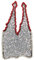 Gesichtstattoo Kölner Dom rot silber 4 cm Tattoo Karneval Hautaufkleber Sticker