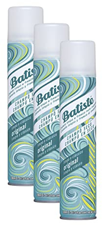 Batiste Original Trockenshampoo, sulfatfrei, veganes und umweltfreundliches Shampoo, für Haare mit Duft von Moschus, Lilie, Rose, Lavendel und Orange, 3 x 200 ml