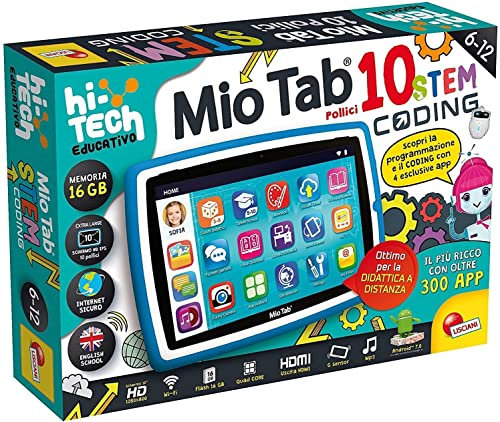 Liscianigiochi Mio Tab 10'' STEM Coding XL 2021, Multicolore, 89055