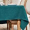 WAITER TREE Tischdecke leinen Hochwertig Tischdecke Abwaschbar Tischtuch Pflegeleichte Tischdecke Leinenoptik Wasserdicht Tischdecke Lotuseffekt Dunkelgrün 140 x 240 cm