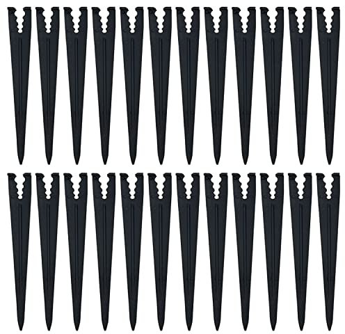 XYSMZM 100 estacas de riego por goteo para tubos de goteo de 4/7 pulgadas, 3/5 pulgadas, 1/4 pulgadas, para jardinería