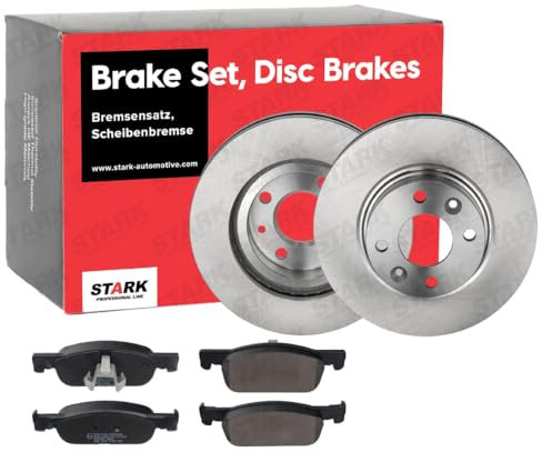 STARK SKBK-10991004 Bremsenset Vorne Belüftet 258mm - Bremsen Set mit Bremsscheiben und Bremsbeläge Satz