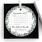Personalised First Christmas as Mr & Mrs White Ceramic Hanging Heart Christmas Xmas Tree Decoration Bauble, Wedding Date Gift For Husband Wife, New Mr and Mrs Bauble, With Gift Box