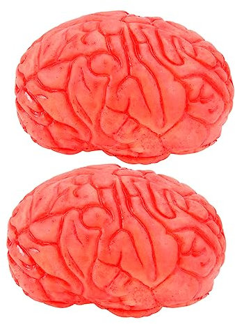 Toyvian 2st Simulation Menschlicher Organe Spukhaus Requisiten Modell des Menschlichen Gehirns Halloween-Blut- Happy Halloween Tabletop Zeichen Spielzeug Blutig Emulsion Körper