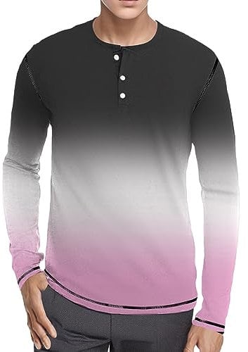 Long Sleeve Shirt Herren Herren-Herbst-/Winter-Hemd mit schmalem Knopfleiste, Bedruckt, mit, große Größe, Mehrfarbig Bedruckt, langärmeliges Hemdoberteil Steinhart Uhren Weste Herren Lang