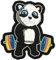 Patches Klett - PVC Patch für taktische Rucksäcke und Westen Cross Training und Fitnessstudio - Aufnäher mit Klettverschluss - Militär Patch Klett - Panda geprägter Klettaufnäher Zubehör