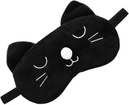 SOLUSTRE Einhorn Schlafmaske Katze Augenbinde Cartoon Muster Für Reisen Zuhause Lichtblockierende Augenmaske Mit Gummiband