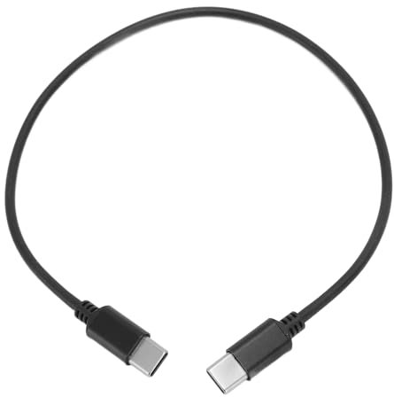 Câble USB C vers USB C 30 Cm, Câble de Microphone de Type C vers Type C pour Connecter Un Microphone à Revers sans Fil, Micro USB C au Cordon Téléphonique pour Rode Wireless GO