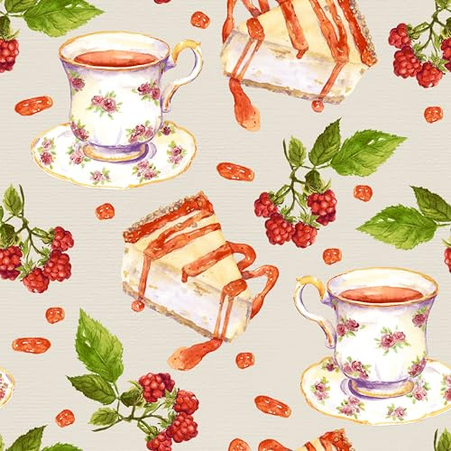 20 Servietten Tee zum Kuchen 24cm