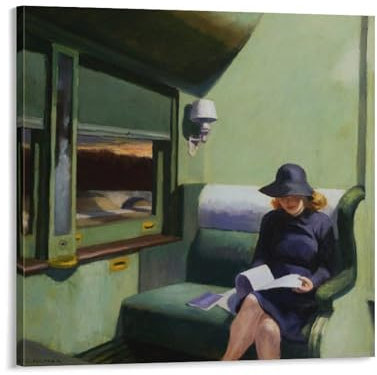 YOOSONG American Realist Painters Edward Hopper Warehouse C, Auto-Poster, Wandkunst, Poster, Rollen, Leinwand, Gemälde, Bild, Wohnzimmer-Dekoration, Zuhause, 60 x 60 cm