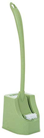Set Halter Schüssel WC mit Bürste Waschbecken Kleine Bürste und Kompakte Badezimmerprodukte Badezimmer Mülleimer (Grün, Einheitsgröße)