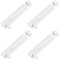 MOROBOR 4'' Barrel Bolt Door Latch with Padlock Hole, 4 Pack Garden Gate Shed Sliding Door Tower Bolts Thickened Aluminium Alloy Slide Latch Lock for Doors Windows Cabinets Yard Gate/White