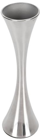 Tissting Vase Edelstahl 17cm Hoch Blumentopf Silber Moderner Tisch Blumenhalter Deko Vase für Wohnzimmer, Esszimmer, Hochzeits Party Dekoration