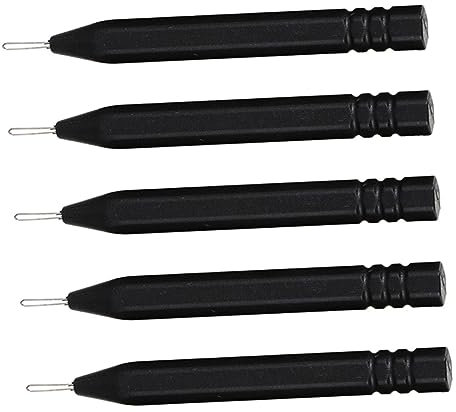 PLAFOPE 5 Stücke Hörgeräte Reinigungsset Mit Teilen Ohrpassstück Reiniger Und Ohrwachs Entferner Aus Abs Und Stahl Für Tägliche Reinigung Und Pflege