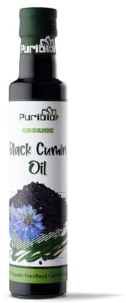 PuriBio Organic Cold Pressed Black Cumin/Black Seed Oil 500ml