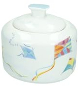 Brandani 51717 ZUCCHERIERA ARIA NEW BONE CHINA, 10x9x9.5h cm