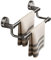 Suction Cup Hand Towel Holder Multi-Function Towel Rail Storage Rack of Multi-Function Vaccum System Double Towel Rail for Bathrooms Kitchen Home Shower(Black,60cm/23.6inch)