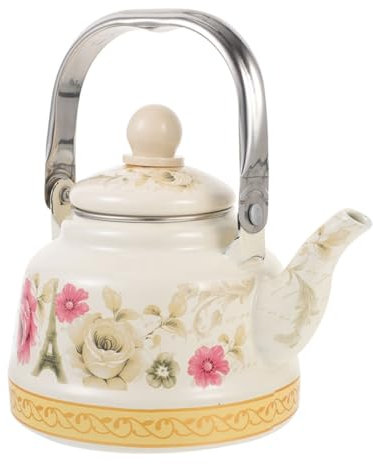 CONGARTENO Campana De Olla Tetera Esmaltada Tetera Vintage Para Servir Té Casa o Restaurante Práctica De Cocina