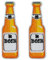 2 x Bierflaschen-Aufnäher – bestickter Aufnäher zum Aufbügeln (8 x 2,6 cm) für Jacken, Taschen und Partybekleidung