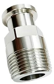 Rohrflanschadapter Tri Clamp von 1/2 Zoll auf 4 Zoll, Tri-Klemmverbinder, Anschluss für Rohrleitungen (NPT1,5 Zoll x OD50,5 mm)